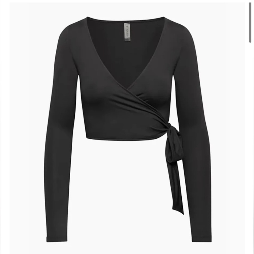 Aritzia TNA Workout Wrap Top - Black